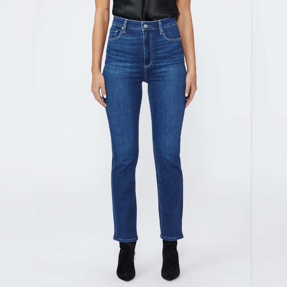 Paige Cindy high rise straight denim jeans